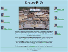 Tablet Screenshot of graves-r-us.com